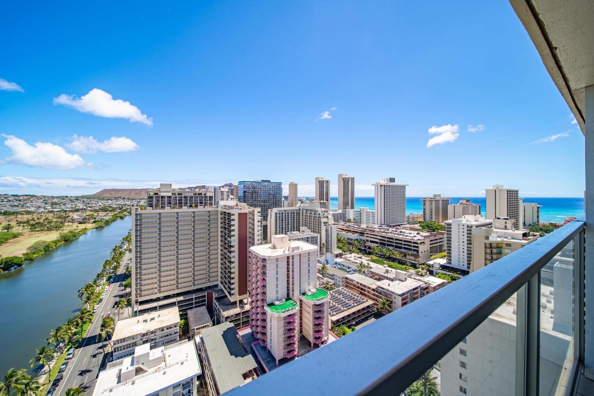 Amazing View Waikiki Beach 28Th Floor 1Br Family And Group Condo Honolulu Eksteriør billede